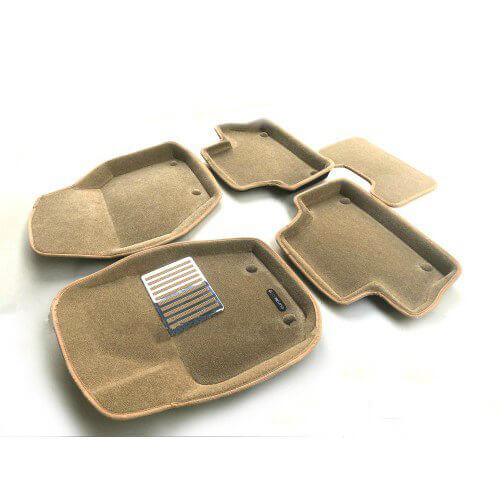 Коврики салона текст. 3D euro-std VOLVO XC 60 (2008-2017) /S 60 (2010-2017) (БЕЖ) (EM3D)